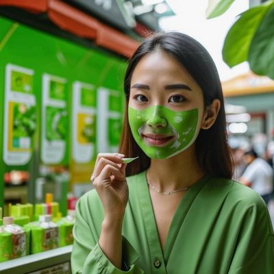 Mặt nạ trà xanh Pax Moly: Giảm viêm, dịu da, se lỗ chân lông