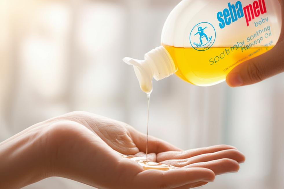 So sánh dầu massage Sebamed cho bé yêu.