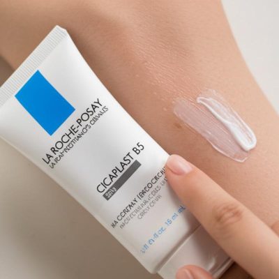 Cicaplast B5 cream for skin repair.