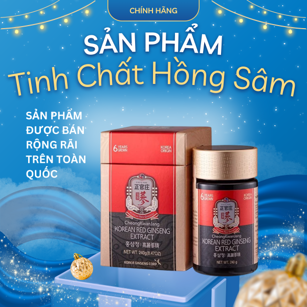 Tinh Chất Hồng Sâm Cô Đặc KGC Global Extract – Thương hiệu quốc dân KGC, bồi bổ toàn diện, nâng sức khỏe từng ngày ( Hộp: 240g )
