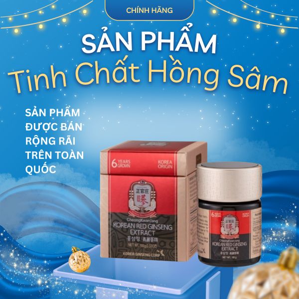 Tinh Chất Hồng Sâm Cô Đặc KGC Global Extract – Thương hiệu KGC Hàn Quốc, hỗ trợ tăng sức đề kháng, cải thiện trí nhớ ( Hộp: 100g )