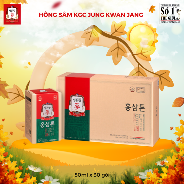 Nước Hồng Sâm Pha Sẵn KGC Tonic Original – Thương hiệu KGC cao cấp giúp phục hồi thể lực, giảm căng thẳng mệt mỏi (  50ml x 30 Gói ) - Hình ảnh 2