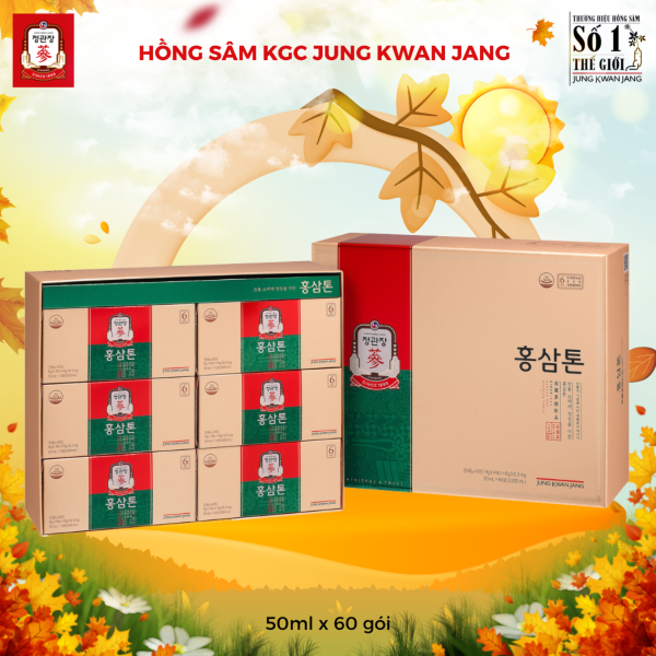Nước Hồng Sâm Pha Sẵn KGC Tonic Original – Thương hiệu KGC Hàn Quốc giúp tăng sức đề kháng, hồi phục thể lực ( 50ml x 60 Gói ) - Hình ảnh 2