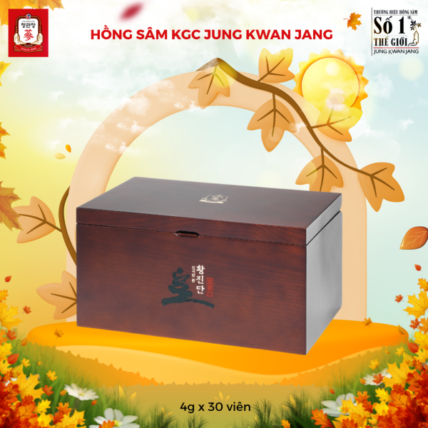 Hồng Sâm Linh Đan KGC Hwang Jin Dan – Giải pháp vàng từ KGC cho người suy nhược, mệt mỏi lâu ngày (  4g x 30 Viên) - Hình ảnh 2