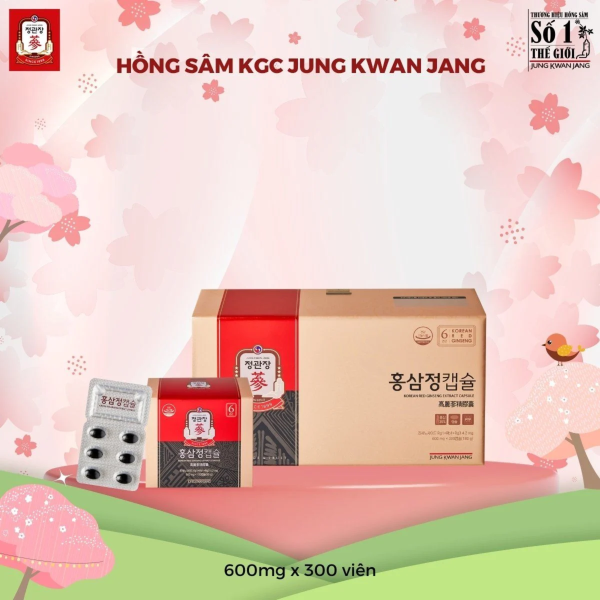 Viên Tinh Chất Hồng Sâm KGC Extract Capsule – Bổ sung sâm Hàn mỗi ngày, hỗ trợ nâng cao sức khỏe toàn diện (  600mg x 300 Viên) - Hình ảnh 2