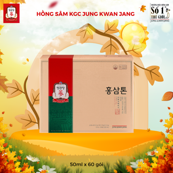 Nước Hồng Sâm Pha Sẵn KGC Tonic Original – Thương hiệu KGC Hàn Quốc giúp tăng sức đề kháng, hồi phục thể lực ( 50ml x 60 Gói ) - Hình ảnh 3