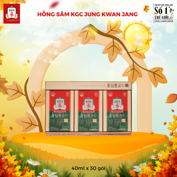 Nước Hồng Sâm Pha Sẵn KGC Tonic Gold – Thương hiệu KGC giúp tăng đề kháng, hỗ trợ phục hồi thể lực hiệu quả ( 40ml x 30 Gói ) - Hình ảnh 3