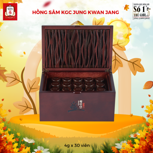 Hồng Sâm Linh Đan KGC Hwang Jin Dan – Giải pháp vàng từ KGC cho người suy nhược, mệt mỏi lâu ngày (  4g x 30 Viên) - Hình ảnh 3