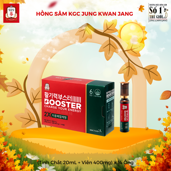 Nước Hồng Sâm KGC Vital Tonic Booster – KGC Hàn Quốc hỗ trợ phục hồi năng lượng, tăng hiệu suất học tập và làm việc (Tinh Chất 20mL + Viên 400mg) x 14 Ống - Hình ảnh 3