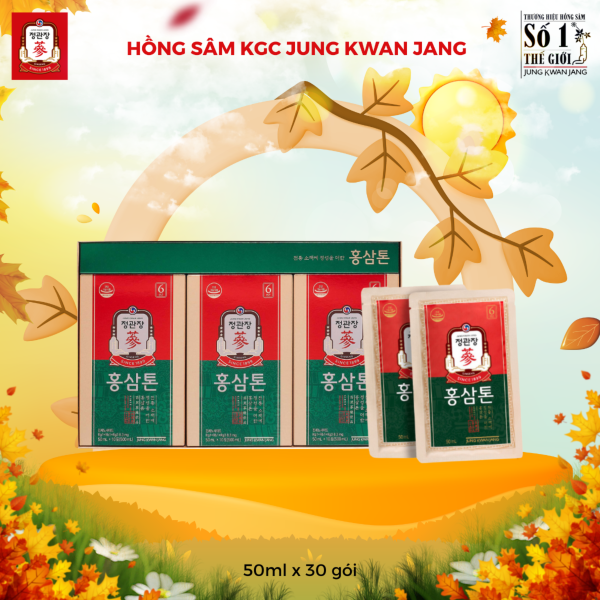 Nước Hồng Sâm Pha Sẵn KGC Tonic Original – Thương hiệu KGC cao cấp giúp phục hồi thể lực, giảm căng thẳng mệt mỏi (  50ml x 30 Gói ) - Hình ảnh 4