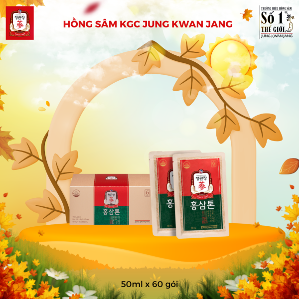 Nước Hồng Sâm Pha Sẵn KGC Tonic Original – Thương hiệu KGC Hàn Quốc giúp tăng sức đề kháng, hồi phục thể lực ( 50ml x 60 Gói ) - Hình ảnh 4