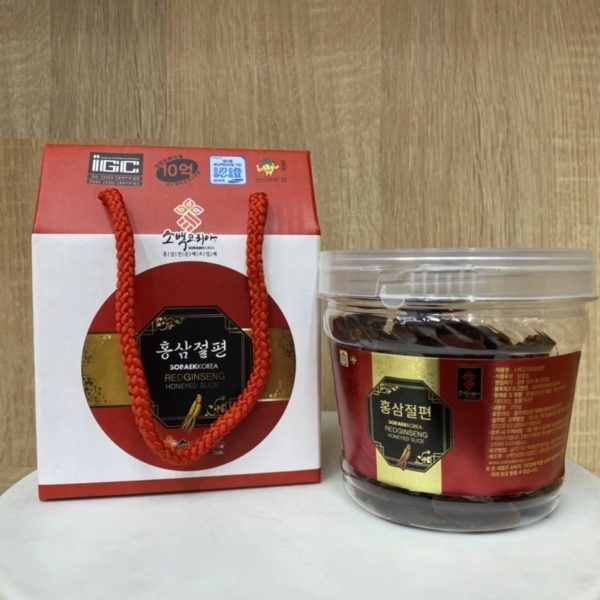 Hồng Sâm Lát Tẩm Mật Ong Sobaek 200gr – Thương hiệu Korea Redginseng – Bồi bổ cơ thể, tăng đề kháng, hỗ trợ giảm mệt mỏi - Hình ảnh 3