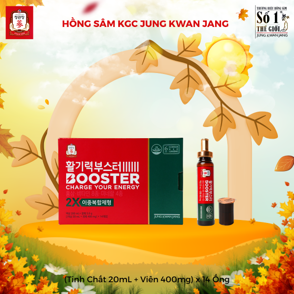 Nước Hồng Sâm KGC Vital Tonic Booster – KGC Hàn Quốc hỗ trợ phục hồi năng lượng, tăng hiệu suất học tập và làm việc (Tinh Chất 20mL + Viên 400mg) x 14 Ống - Hình ảnh 4