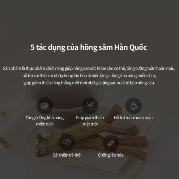 Nước Hồng Sâm Tinh Khiết Hảo Hạng KGC Pure Extract – Thương hiệu KGC hỗ trợ nâng cao miễn dịch, giảm mệt mỏi, khỏe từ bên trong (  90mL x 30 Gói ) - Hình ảnh 6