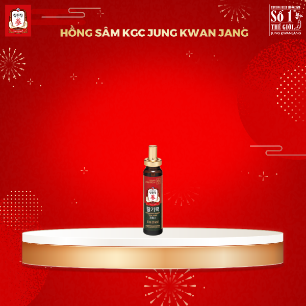 Nước Uống Hồng Sâm KGC Jung Kwan Jang Vital Tonic (Hwal Gi Ruk) – Tăng sức đề kháng, cải thiện tinh thần và giảm stress nhanh chóng ( 20ml x 10 Ống ) - Hình ảnh 4