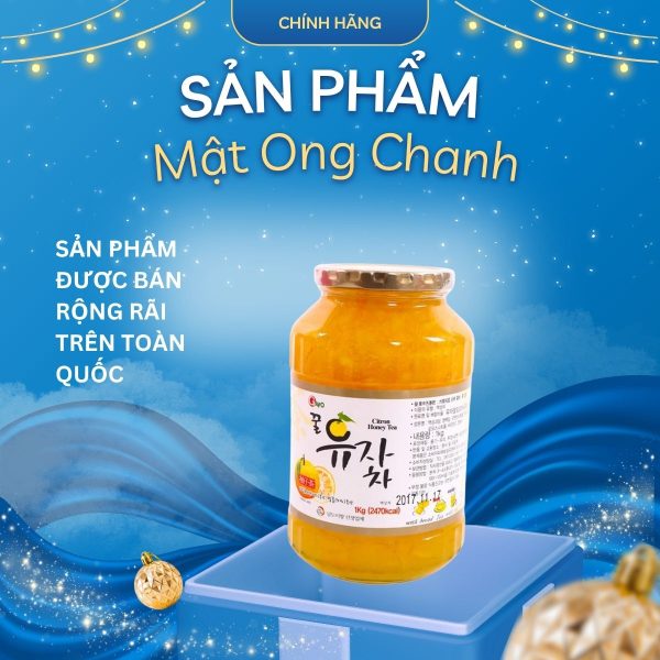 Dooraeone Honey Citron Tea – Mật Ong Chanh Hàn Quốc – Thanh mát cổ họng, hỗ trợ giải cảm, dễ uống mỗi ngày ( 1kg )