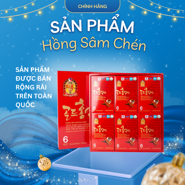 Dream Nước Hồng Sâm Chén 6 Năm Tuổi Hộp – Tăng đề kháng, hồi phục thể lực, bồi bổ sức khỏe mỗi ngày ( 30 Gói )