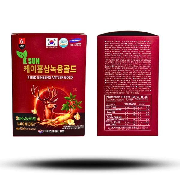 KSun Nonghyup Nước Uống Hồng Sâm Nhung Hươu Hàn Quốc – Giúp người cao tuổi ăn ngon, ngủ khỏe, sống vui khỏe mỗi ngày - Ảnh 3