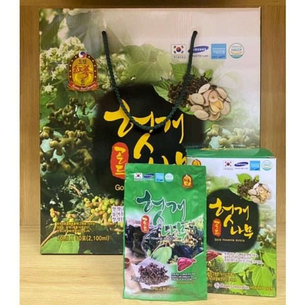 Korea Dream Gold Hovenia Dulcis Nước Giải Rượu – Giúp tỉnh táo nhanh, bảo vệ gan sau khi uống bia rượu ( 30 Gói ) - Ảnh 4