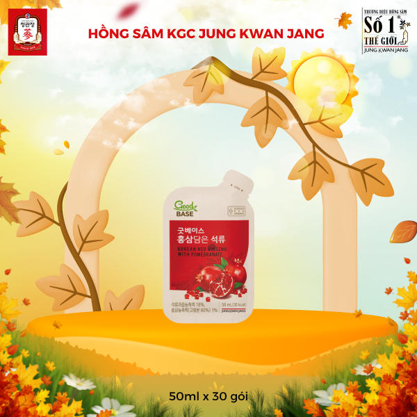 KGC Goodbase Hồng Sâm Lựu Đỏ – KGC – Vị chua ngọt dễ uống, cải thiện sức khỏe & sắc vóc phái đẹp ( 50ml x 30 Gói ) - Ảnh 5