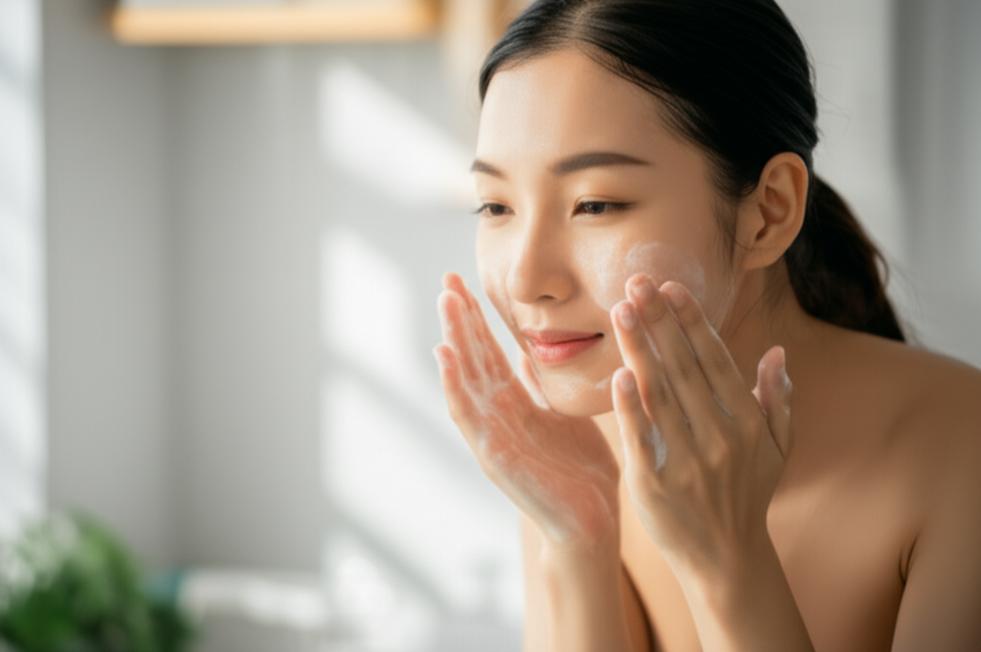 Bọt rửa mặt cho làn da sạch mịn